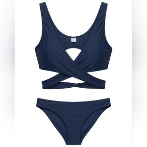 Elegant Navy Women's Bikini Set